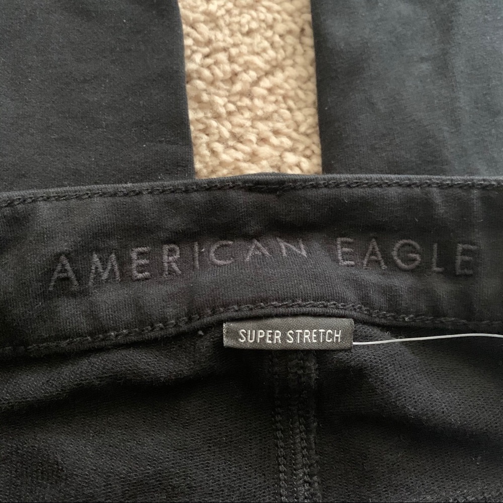 American Eagle Black Pants Skinny Jeggings - Picture 6 of 8